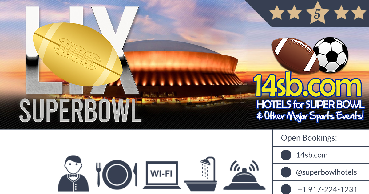 Exclusive Super Bowl LIX February 9, 2025 Hotel Book